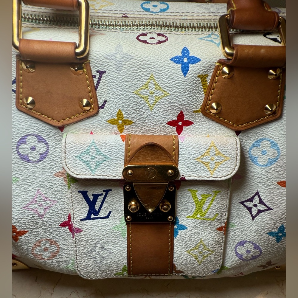 Vintage Louis Vuitton Murakami Speedy 30 – White / Multicolor - Picture 6 of 16